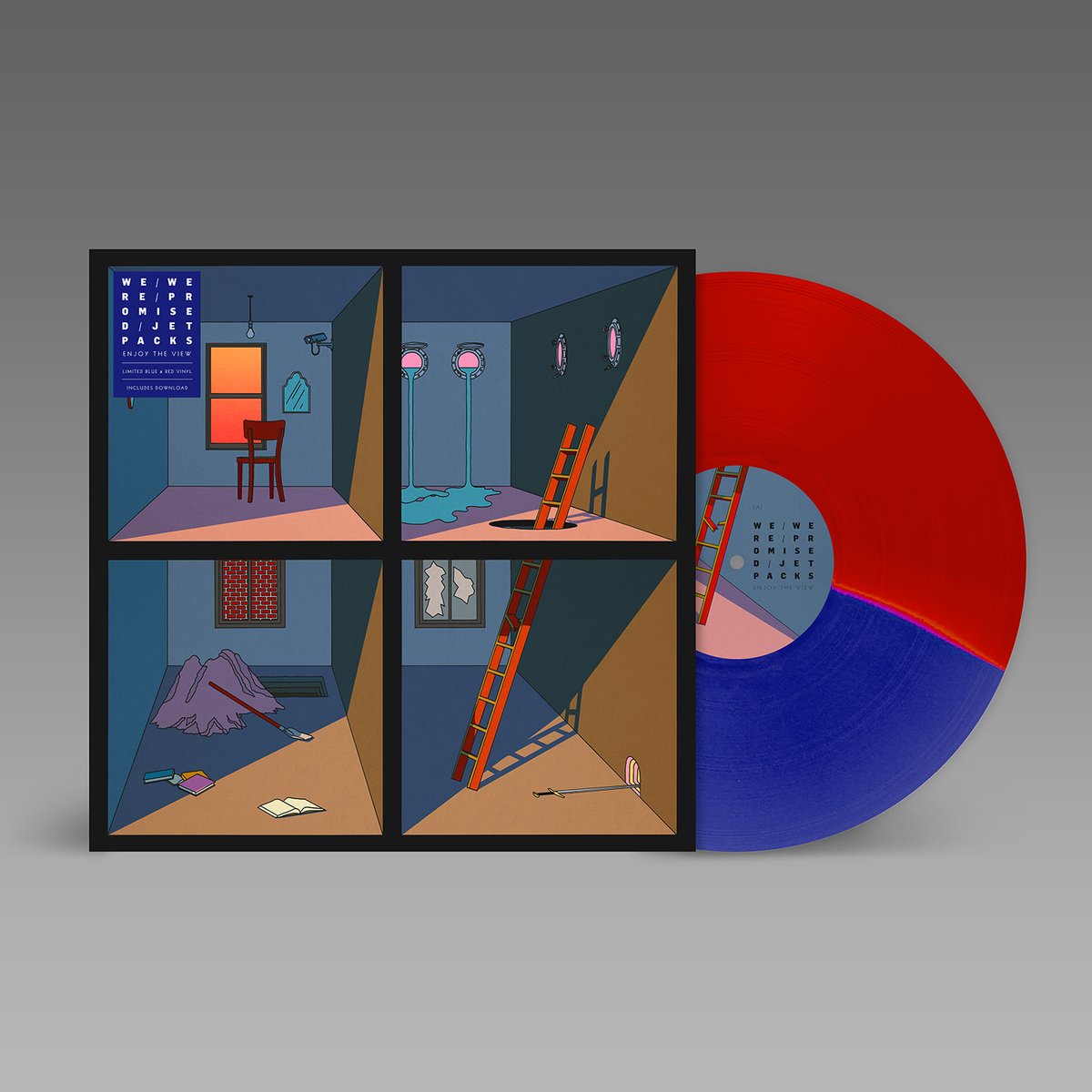 dltdesigner's tweet photo. Happy release day to @wwpj!!   I've loved working with the band again to design and illustrate the artwork to their brilliant new album 'Enjoy The View' that is out today on @bsmrocks.  Here is a little selection of the artwork for the Vinyl, CD, 7", Merchandise and Posters. https://t.co/V1rGPAI3JI