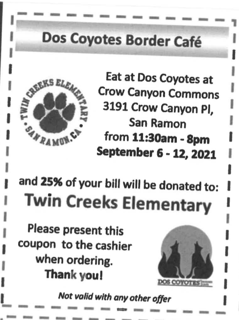 San Ramon – Dos Coyotes Border Cafe