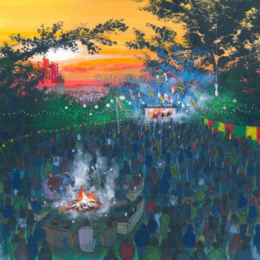 Check out artist Alce Harfield’s painting of Strummerville at Glastonbury Festivals. Entitled ‘Joe’s Place’, prints are available for purchase on the Joe Strummer Foundation’s website with a donation from each sale going to the charity.

Learn more here - joestrummerfoundation.org/painting-joes-…