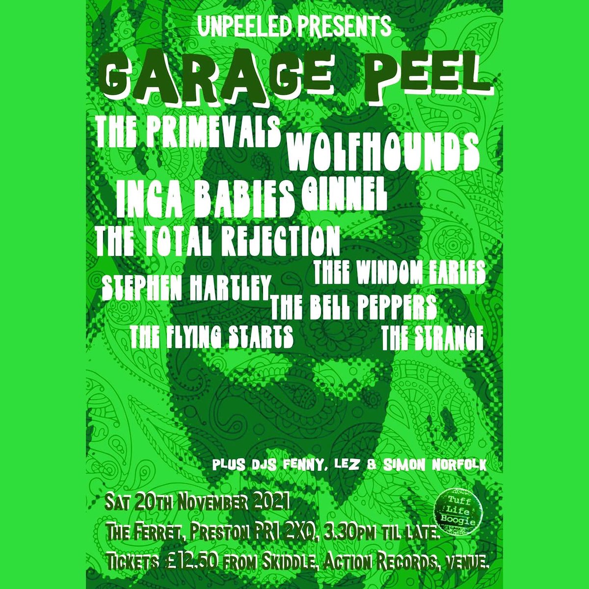 TheeEarles's tweet photo. We’re humbled to have been asked to play another Tuff Life Boogie event so soon with some absolute powerhouses of garage punk.

Get a load of this all-dayer.

3.30pm til late, turn up early, don't miss a thing! 🌭🍸

https://t.co/R7ZS4kzL0s 

#garagepunk #garagerock #trashgarage https://t.co/ReDz32jf4P