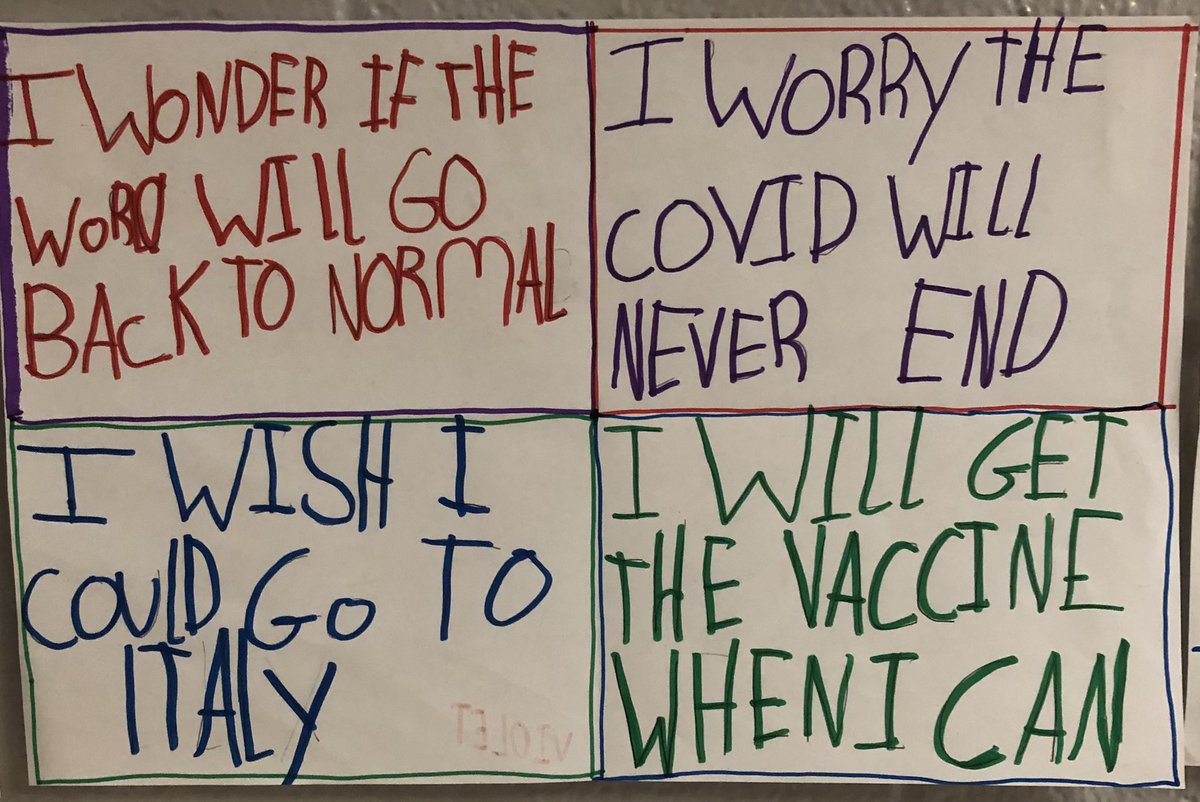 Delving into Gr. 5/6 student perspectives related to how COVID has, is, and will impact their school experience and personal lives.<a href="/LC3_TDSB/">TDSB LC3</a> <a href="/JpsTdsb/">West Rouge JPS TDSB</a>