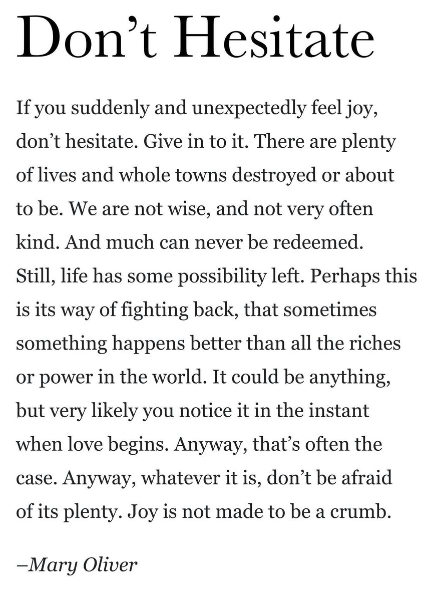Happy Mary Oliver\s bday to those who celebrate 