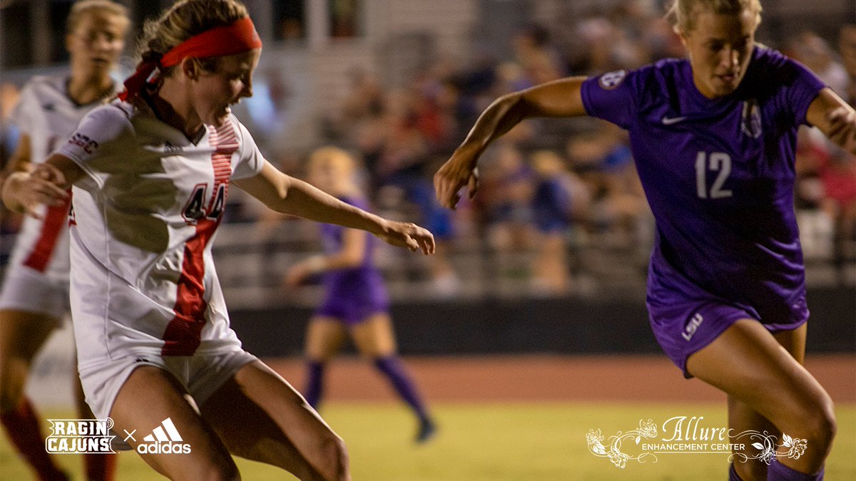 RaginCajunsSOC's tweet image. Making her first appearance since an injury after the Tennessee match, freshman Haley Lander 🐦 played 81 minutes against No. 7 LSU for the @allureenhance Beautiful Performance of the Game.

#GeauxCajuns ⚜️