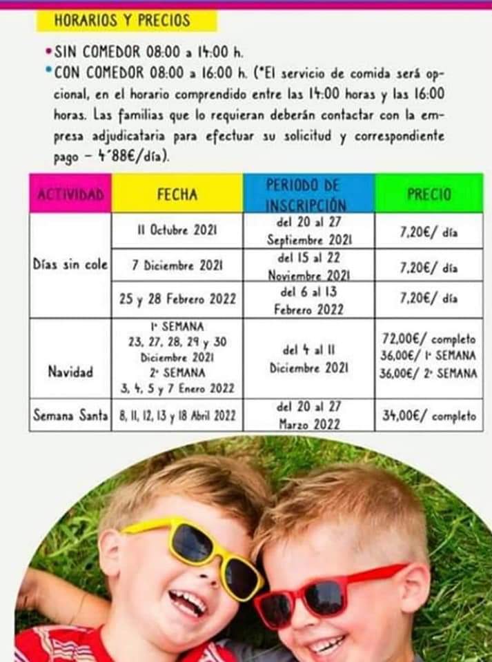 a72momaa's tweet photo. 🚨CAMPAMENTOS DÍAS SIN COLE🚨
🏫Encantada de preparar junto con #mancomunidasuroeste el proyecto "Días sin cole 2021/2022"
👪 Este proyecto va encaminado a dar una solución a las familias en los días que no son lectivos para favorecer la conciliación familiar. 
#asuntossocialesTC https://t.co/n0Z0UBDVmr