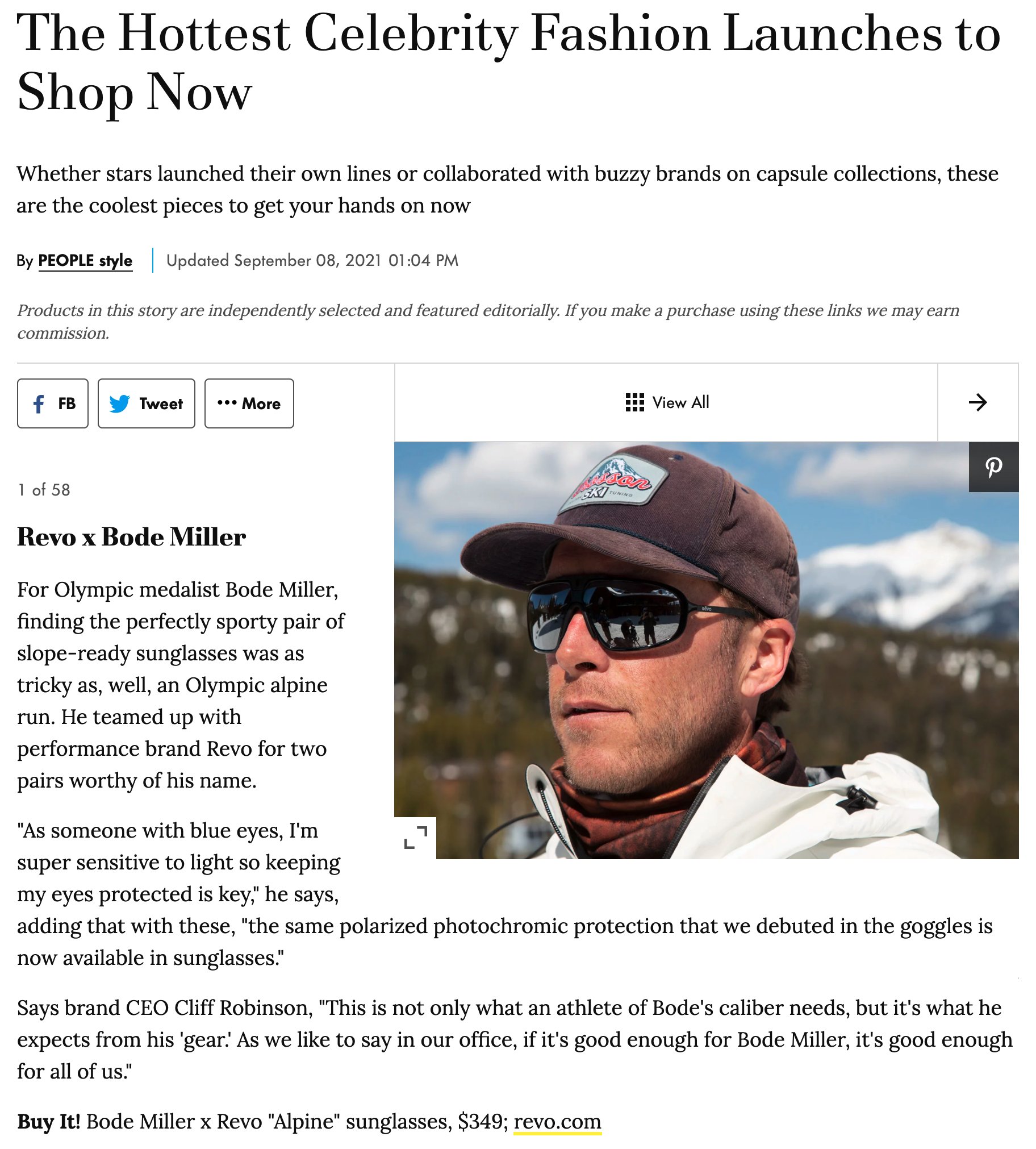 Bode Miller on X: Thanks to my friends @people for the shoutout