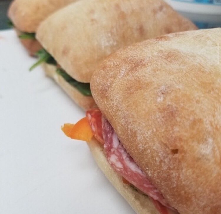 GoodEarthAirdre's tweet photo. Grab a delicious grilled panini for lunch! Looking for alternatives? Try our Tuscan tuna or margarita panini! Order on skip the dishes, door dash or Airdrie dash and enjoy for your lunch break!😋☕️🥪🥗🍲#lunch #salad #falldrinks #panini https://t.co/6yqGXduklN