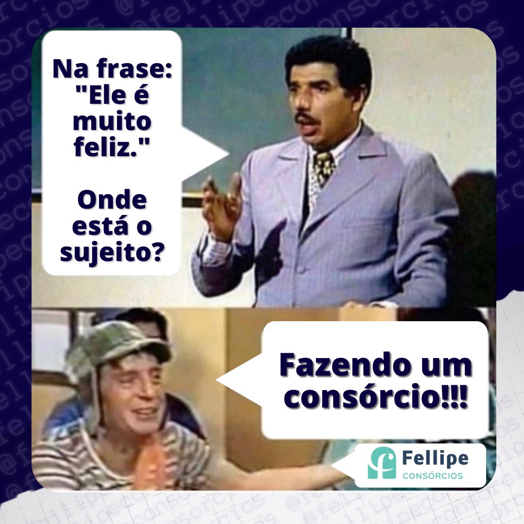 fellipeconsorc1's tweet photo. O "sujeito" mais feliz com certeza é aquele que faz consórcio e se for com a Fellipe Consórcios então, nem se fala 😂
Ótimo fim de semana pra vocês!!!
.
.
.
#sextou #fellipeconsorcios #clientecontemplado #contemplado #consorcio https://t.co/XgVYhyauqn