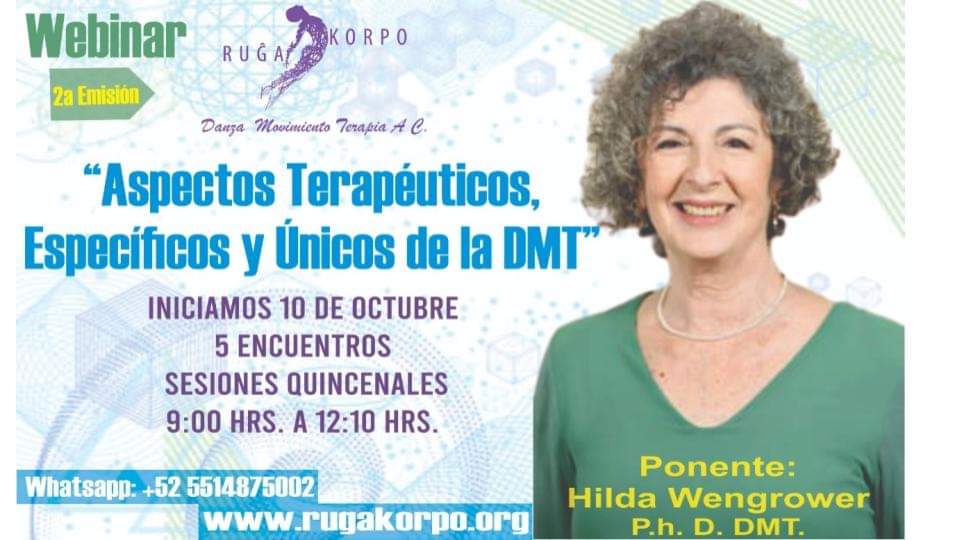 RugaKorpo's tweet photo. Si eres #DanzaMovimientoTerapeuta, #Danzaterapeuta, #Psicoterapeutacorporal, #Arteterapeuta y quieras saber  de los "Aspectos Terapéuticos específicos y únicos de la #DMT. Este webinar es para ti
Inscripciones:https://t.co/9Zm4uhC4OH https://t.co/cOyQ6Gh8Tv