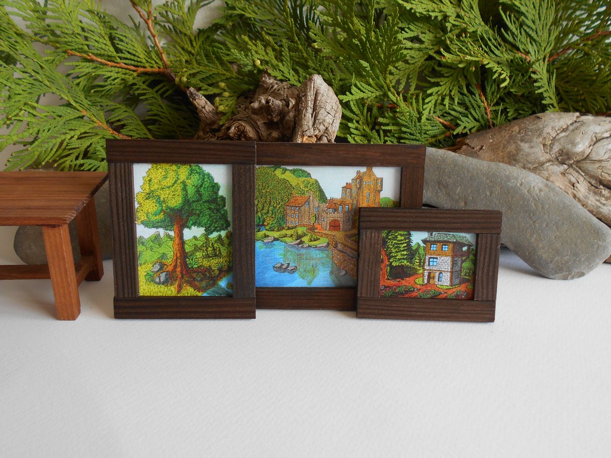 Handmade miniature wooden framed arts. Arts from my own drawing collection. 

exiarts.com

#miniatureartwork #mini #minimalism #miniaturepainting #minipainting #miniartist #miniart #dollhouseshop #dollhouseminiature #dollhousefurniture #dollhouseaccessories