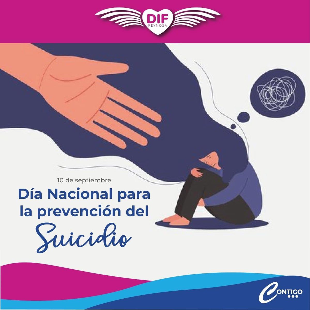 reynosa_dif's tweet photo. Día Mundial de la Prevención del Suicidio (DMPS), que se celebra anualmente el 10 de septiembre, organizado por la Asociación Internacional para la Prevención del Suicidio y avalado por la Organización Mundial de la Salud (OMS), tiene el objetivo general de crear conciencia https://t.co/LWUZm5XPOM