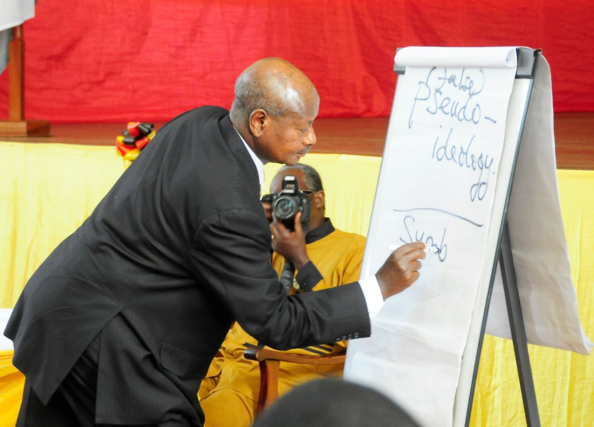 KagutaMuseveni's tweet photo. All the past mistakes &amp; present ones; Imperialism, slave trade, colonialism, neo-colonialism, ongoing sectarian conflicts in many parts of the world, all, in one way or another, spring from pseudo-ideology. Abandon all forms of chauvinism &amp; the world will be safer for everybody. https://t.co/FqT6OUguxt