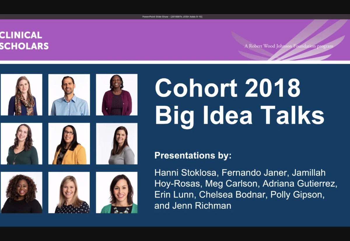 WendiPhd's tweet photo. So many Big (Powerful, Justice-demanding, Innovative, Compelling, Inspiring, Nuanced, Brilliant) Idea Talks @CSPfellows Grateful to the presenters including our own "biggie" @JennRichmanMD who represented &amp; elevated Team Digital Web. @urmc_psych @mhasselbergPhD https://t.co/oy9XKcLOIo