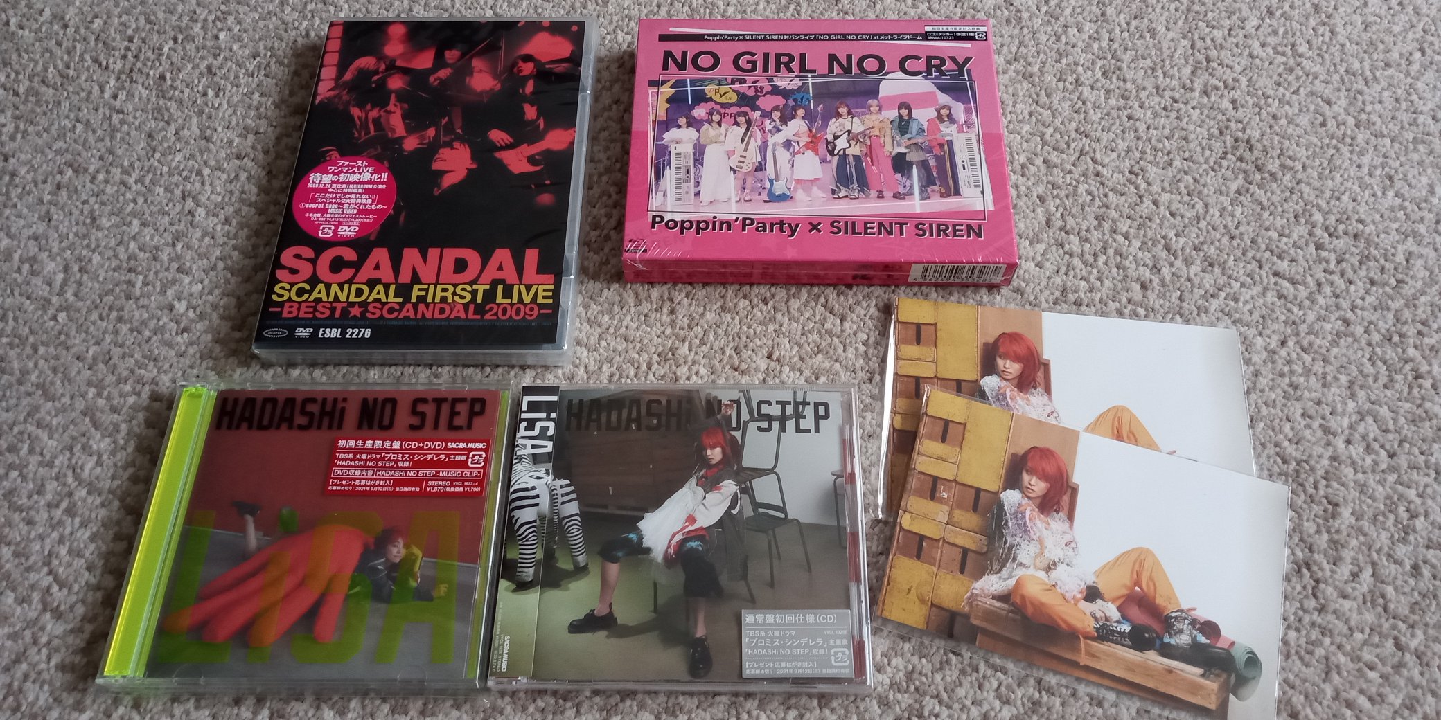 Gary Turner Arrived Today From The Excellent Cdjapan The Wonderful New Single From Lisa Hadashi No Step Scandal First Live Poppin Party X Silent Siren No Girl No Cry Scandal
