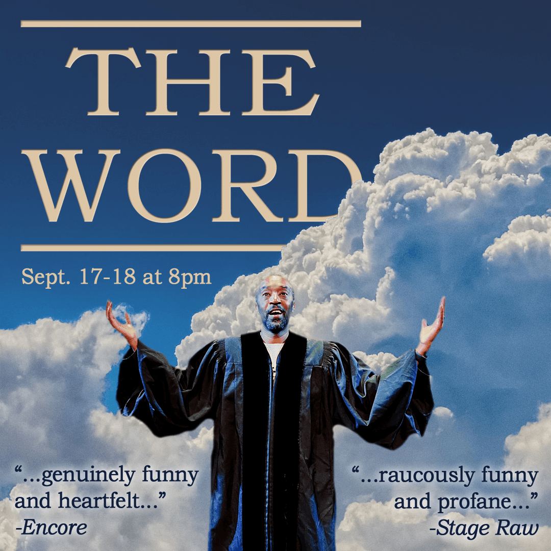ONE WEEK FROM TONIGHT! See Sacred/Profane Foolishness in <a href="/civcils/">Victor Isaac</a>' award-winning THE WORD. Catch it Fri-Sat @ 8pm PT in person at <a href="/TheBroadwaterLA/">The Broadwater</a> (vaxxed &amp; masked - details at link) or streaming live online - and see what the critics were raving about!

ci.ovationtix.com/35861/store/do…