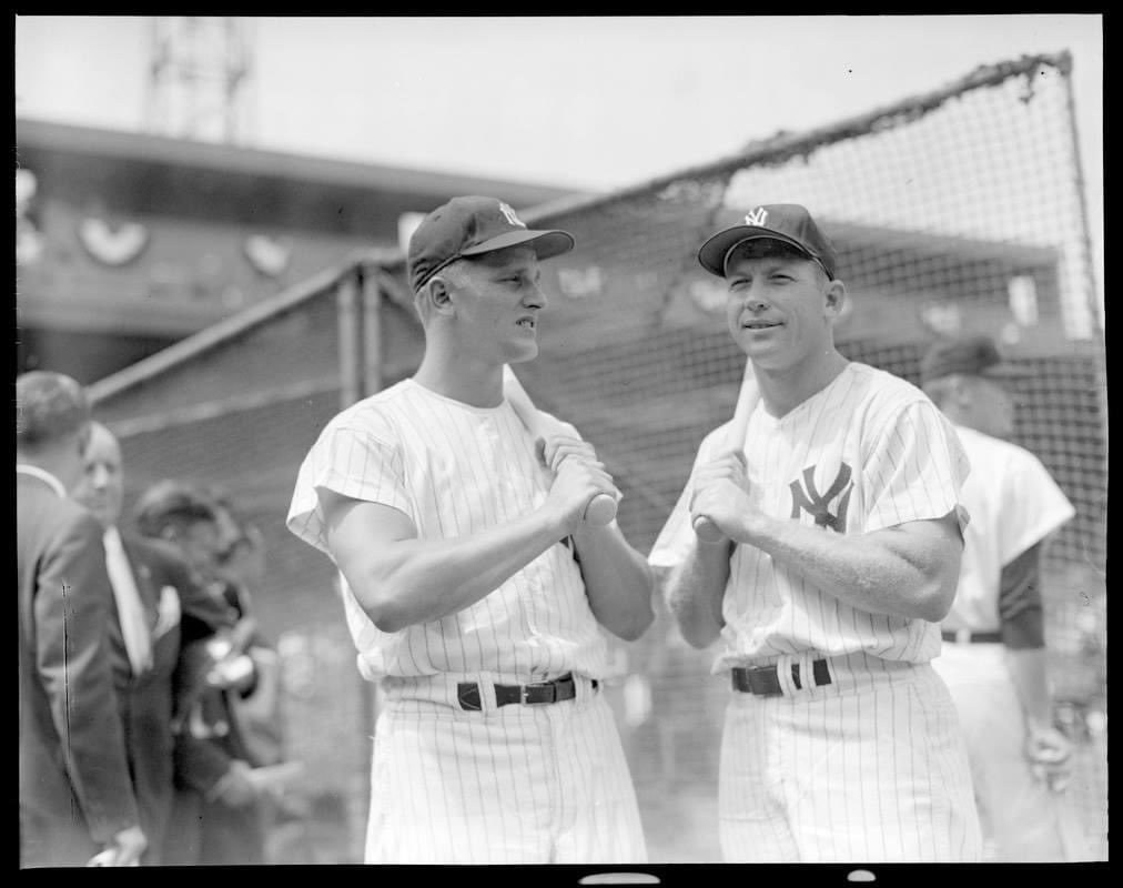 Happy Birthday to Roger Maris,seen here with some other guy. 