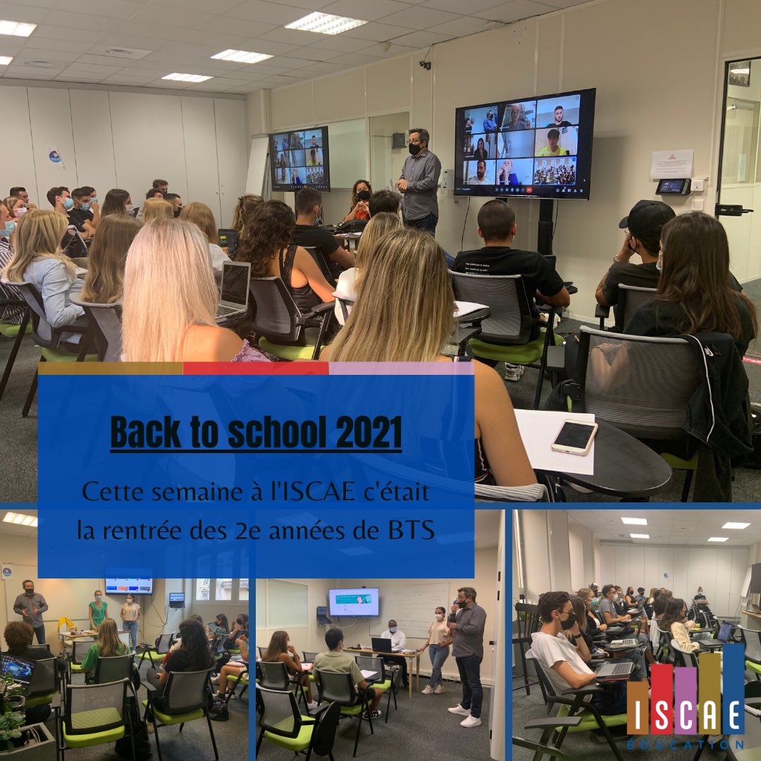 👩‍🏫 Pour cette première semaine de rentrée à l’ISCAE, ce sont les 2e années de BTS qui ouvrent le bal 💃

Quel plaisir de retrouver nos étudiants dans nos locaux ! 
#Rentree2021 #iscaenice #BTS