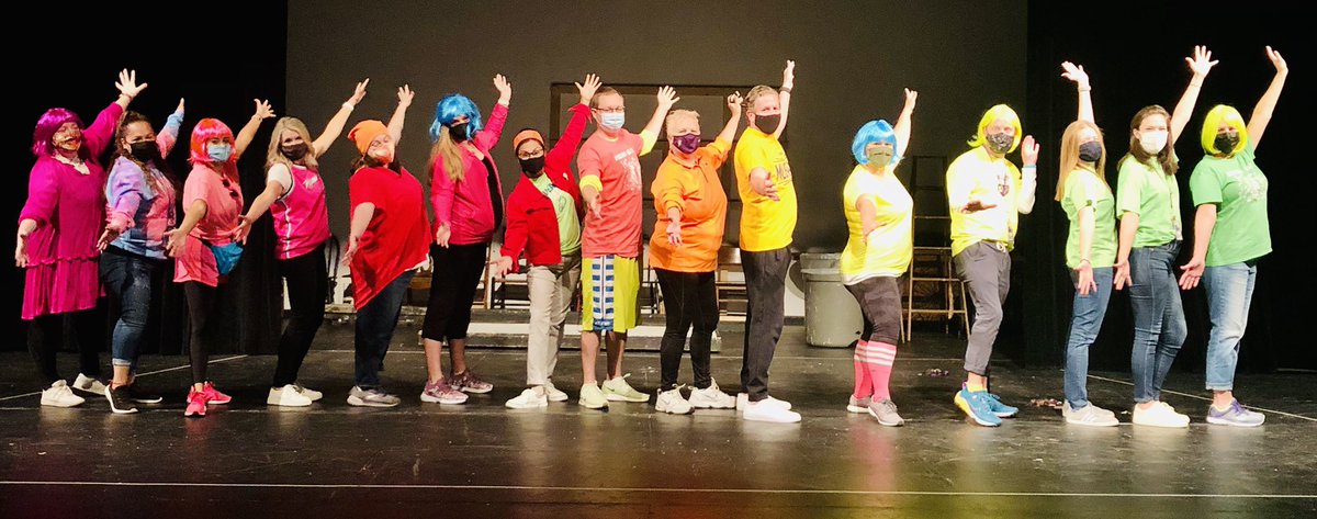 MLuckritz's tweet photo. Chasing @RMHSMUSTANGS Rainbow!!! English/EL went extra mile for @RMHSstampede NEON staff challenge!!! @District214 @pacer_rmhs @rmhsmultimedia @YearlingRMHS @KelliLussow @MrsWnek @StephSvarz @rmhs_danceteam @joyruckoldt @YearlingRMHS @RMGirlsHoops https://t.co/NYV9JJBIGy