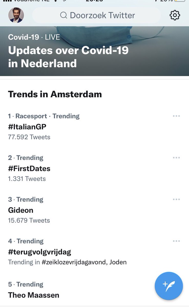Is mijn naam eindelijk een keer trending topic. Schijnt het iemand van FvD te zijn. Heb ik weer… #gideon