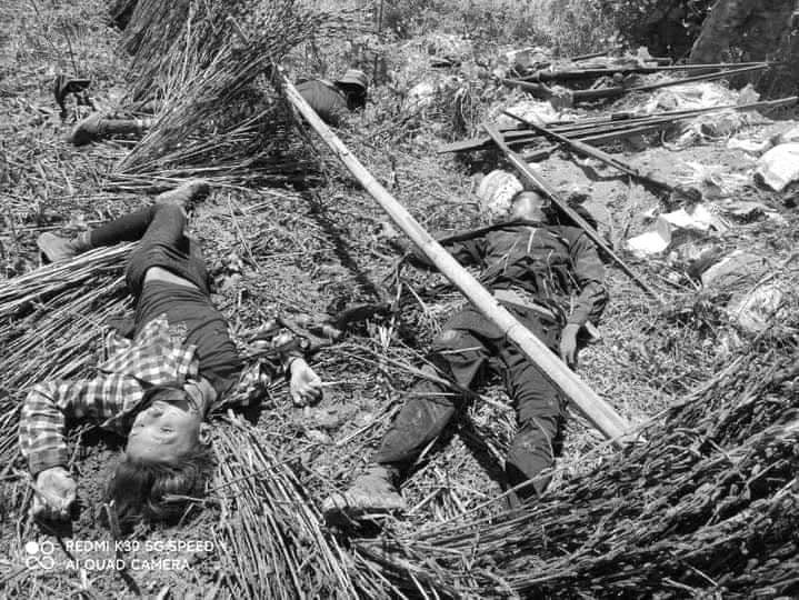 Myanmar Military junta brutality killed the self defense villagers.