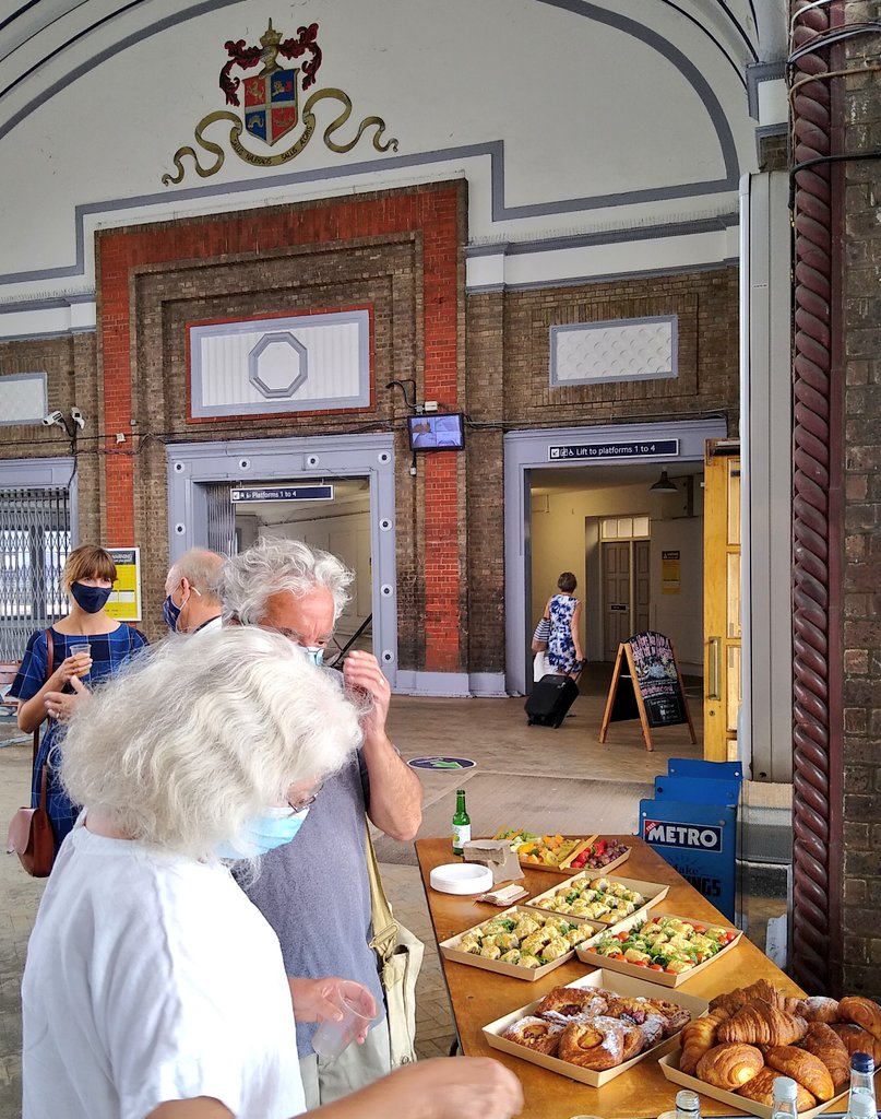 watfordgap's tweet photo. @DanRailing @EmilyPeasgood @CommunityRail @TCMargate We missed you Dan! I didn't tweet this earlier @DanRailing , but Liam from @TCMargate did very well with the #CommunityRailCake too! https://t.co/eq9tPhk9TH