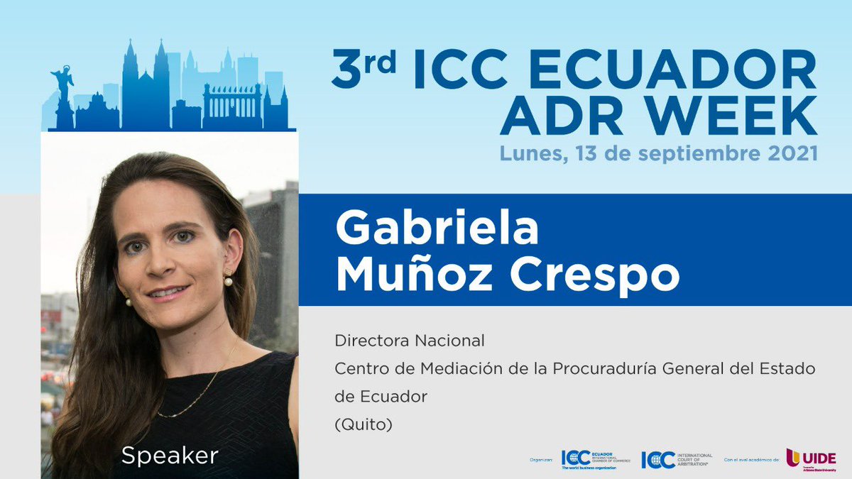 CCQ_CAM's tweet photo. #ADRWeek

Conoce a los expertos que serán parte del 3er ICC Ecuador ADR Week  👩‍⚖️🧑‍⚖️

Te esperamos 👇

📆 Del 13 al 15 de septiembre de 2021
🕰 Desde las 08:30

Más información 👉 https://t.co/cBVTk1yvEF

@estebansantosl 
@XimenaCarolinaB https://t.co/kPOSFbE9Ed