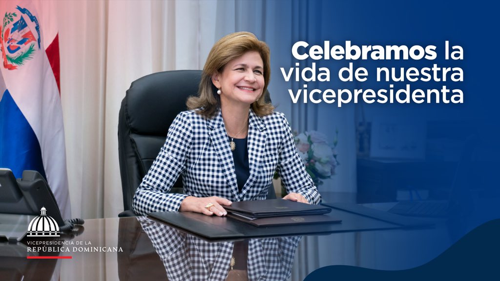 ViceRDo's tweet photo. Deseamos que Dios la bendiga y continúe guiándola en todos sus caminos. Es un placer compartir con usted nuestro servicio al país.
¡Feliz cumpleaños!
#ViceRDo https://t.co/SN58Hk7EnX