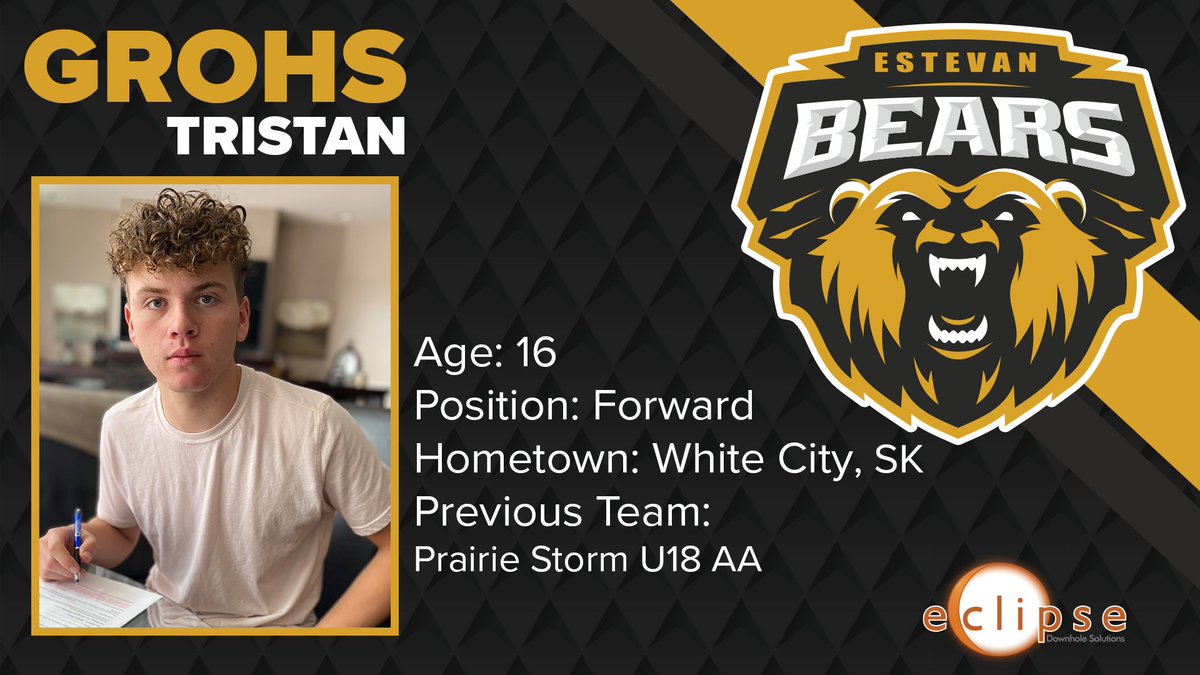 PLAYER SIGNING: We are excited to announce the signing of Forward, Tristan Grohs (‘05) of White City, SK!
Grohs played last season with the Prairie Storm U18 AA
