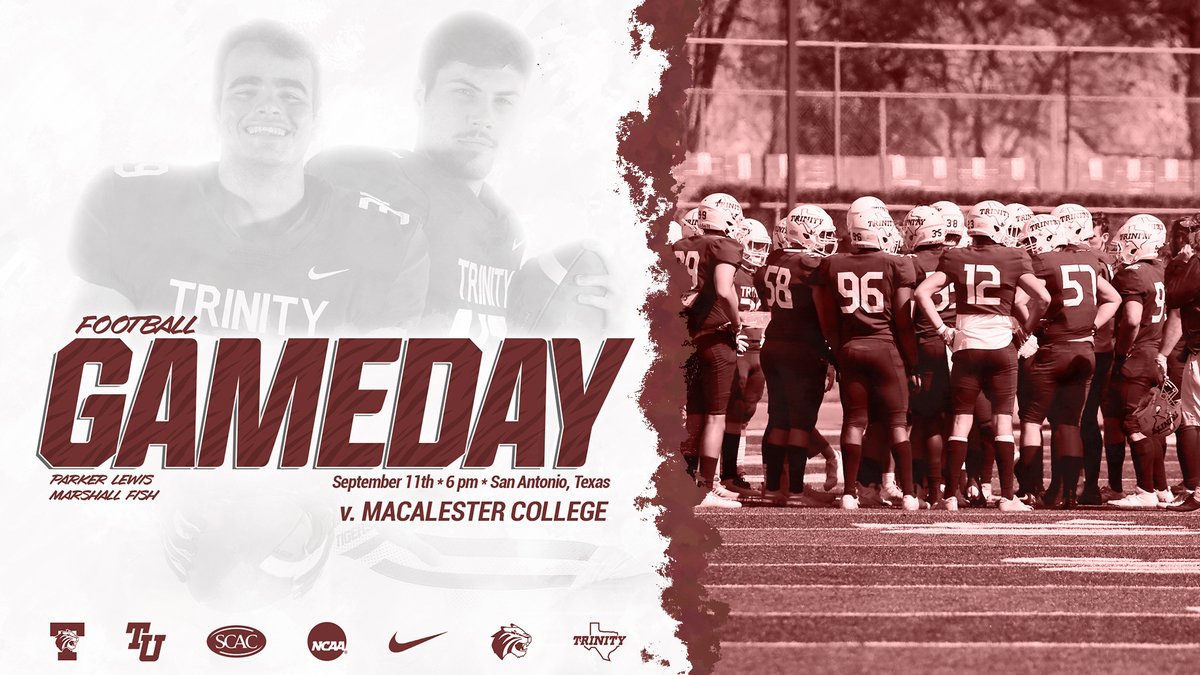 The 2021 <a href="/TUFootballTX/">Trinity University Football</a> season gets underway under the lights here in San Antonio against <a href="/MacalesterScots/">Macalester Athletics</a>! #TigerPride 

📈: bit.ly/3lcIoRh
📺: bit.ly/3A2qeYB
📄: bit.ly/3k2DN4s