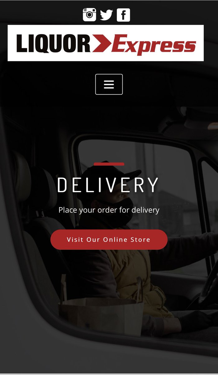 Liquor Express now has an Online Store. 
liquorexpress.ca
Sorry we currently only offer delivery from our Harris Green location.
