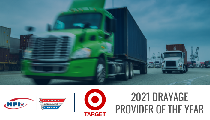 NFICalCartage's tweet photo. We've been named @Target Corporation’s 2021 Drayage Provider of the Year! Learn more: https://t.co/C7fEG5xbpI https://t.co/rmJLo5hmV0