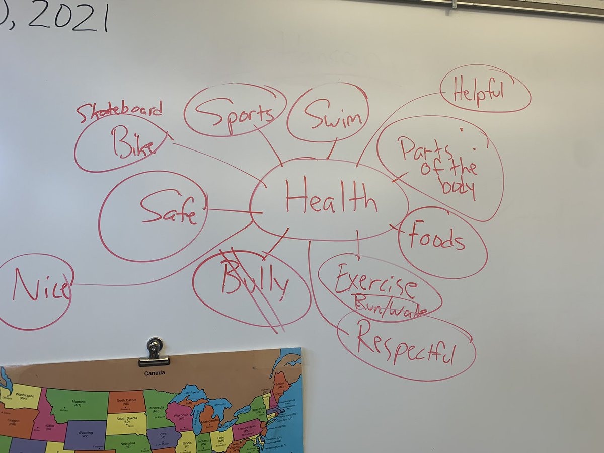 4th grade Ss did a great job today brainstorming what they already know/remember about Health! #RBBisBIA <a href="/rbmsROCKETS/">Red Bank Middle</a>
