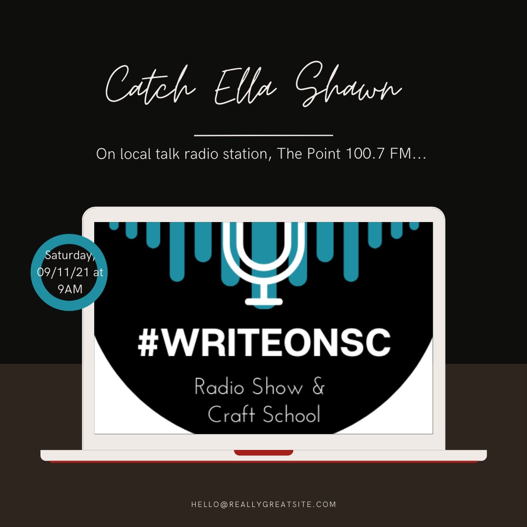 EllaShawn0215's tweet image. I'm so excited to share with everyone that I will be a guest on the radio show, @WriteOnSC tomorrow at 9AM EST. We're discussing writing sexy love scenes. I hope I don't get in trouble with FCC. 😅
#WRITEONSC #amwriting #darkromance #WritingCommunity