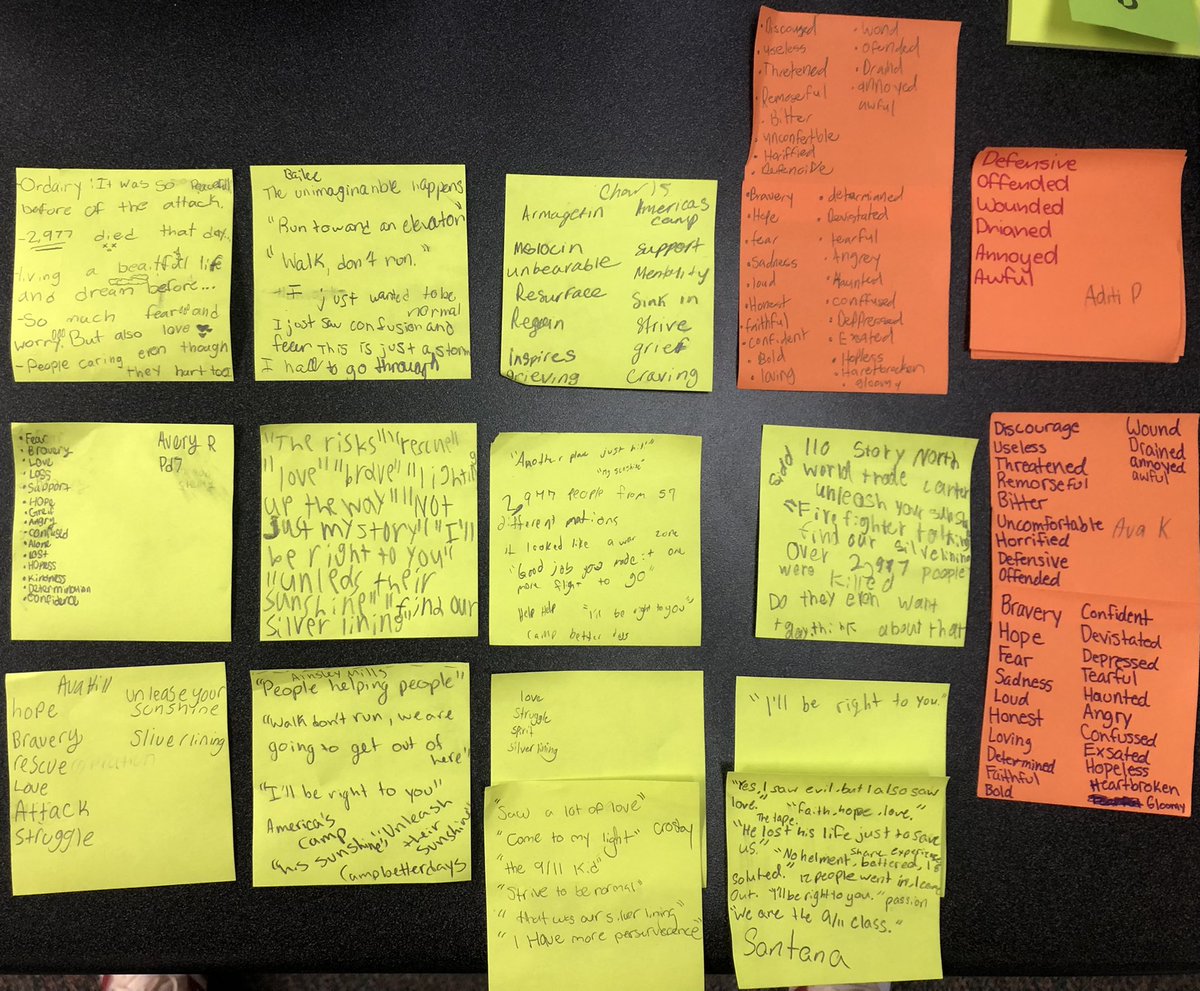 JoshClancy31's tweet image. My 6th grade Social Studies classes participated in a 9/11 webinar hosted by @Sept11Memorial. So powerful and let’s just say myself and students were shedding some tears. Highlights were: people helping people and to always find a silver lining! #911MuseumEd