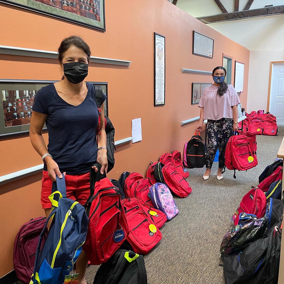 My office &amp; <a href="/RepKellyCassidy/">Rep. Kelly Cassidy</a> distributed 100 backpacks to organizations who work with a variety of students &amp; young people in the 7th district. Thank you Family Matters, Howard Area Community Center, Housing Opportunities for Women, &amp; Hamdard Health for your work!