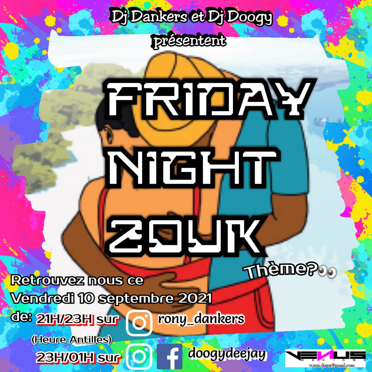 Dj_rony_dankers's tweet photo. Le confinement continue?
Ca tombe bien...nous aussi...
On attaque la derniere ligne droite je pense....😌
Des Good Vybz Zouk tonight, c sur...mais lesquelles?👀
#FridayNightZouk #FridayNight #Zouk #DjDankers #DjDoogy #Kassav #Guadeloupe #Martinique #Guyane #Haiti https://t.co/wgdqOaL9CQ