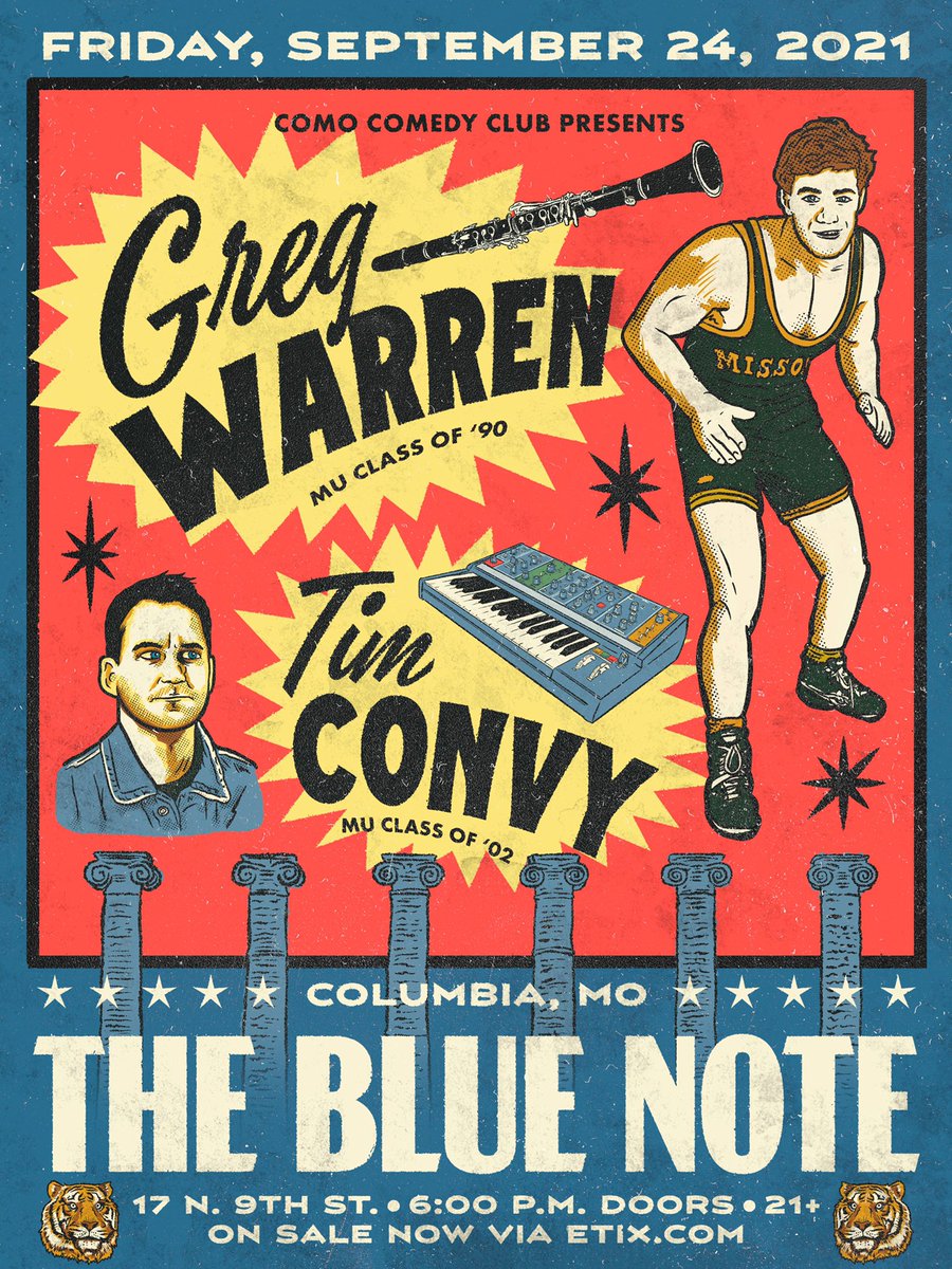 M-I-Z! Columbia, MO Sep 24 with @GregWarren at @the_blue_note. Cannot wait.