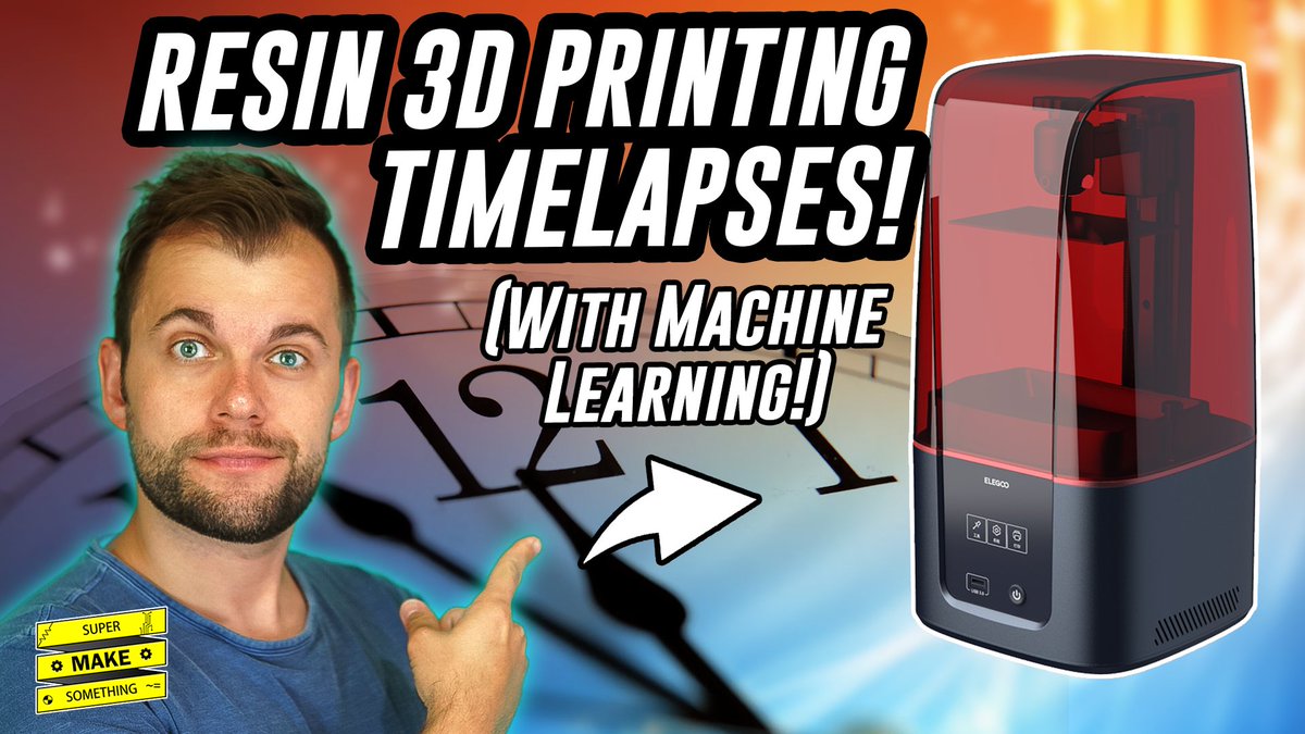 SuperMakeSmthng's tweet image. It's almost time! A new episode goes live at MIDNIGHT PT! This one involves #3Dprinting, #MachineLearning, and smooth timelapses! You won't want to miss it! 

Sub here: bit.ly/3l7SEdA

Big TY to @IanCharnas, @MakeForLife, + @estefanniegg for feedback on the thumbnail! 🙌