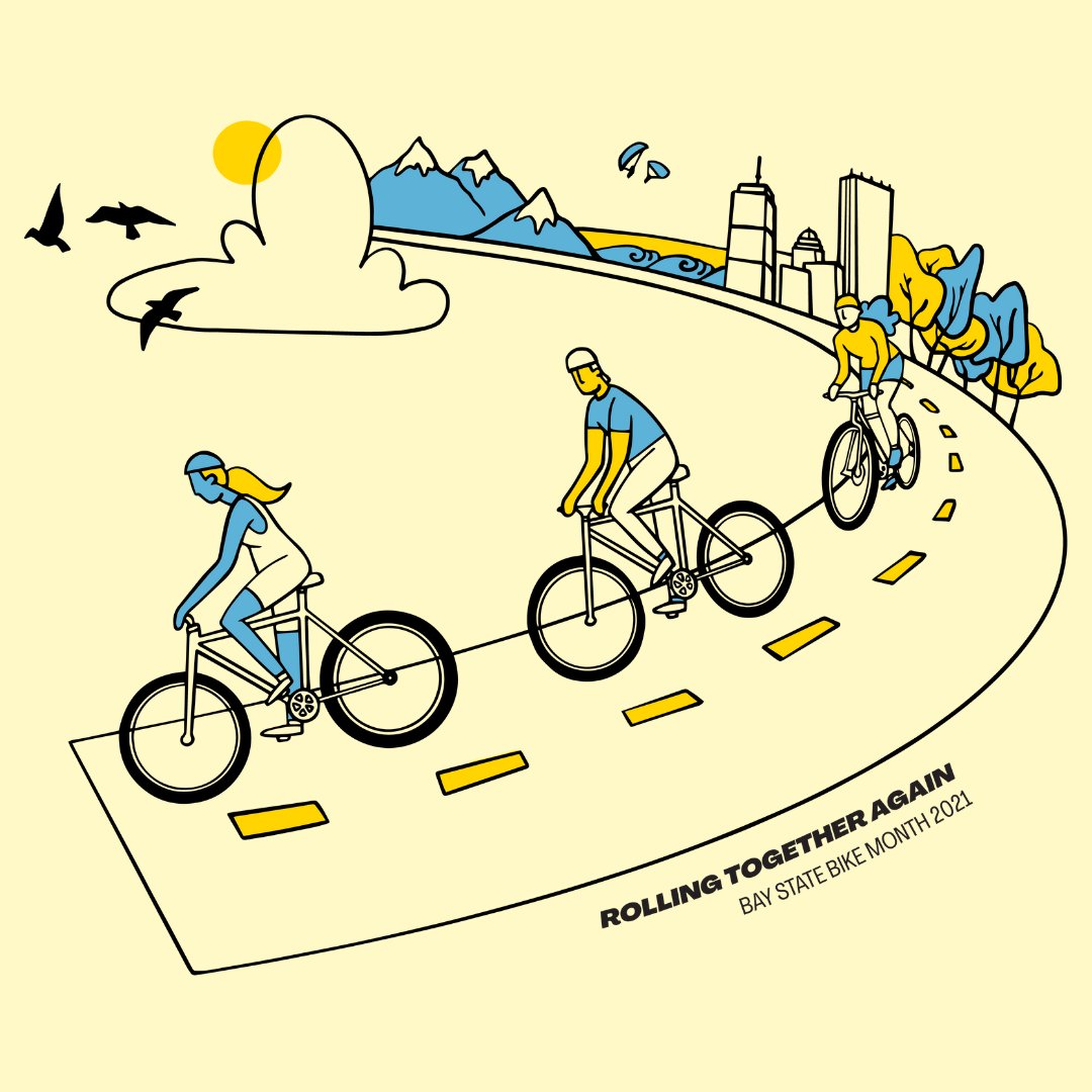 It's not too late to join a #BayStateBikeMonth event! Dust off those cobwebs, pump up your tires, and get pedaling! Find a #bikemonth event near you by visiting: baystatebikemonth.org