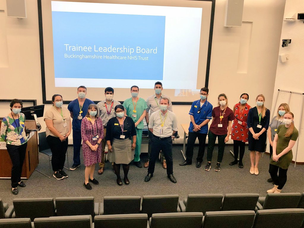 Sandra Silva (She/Her) (@sandra_silva4) on Twitter photo Great to have met this year's <a href="/BucksHealthcare/">Buckinghamshire Healthcare NHS Trust</a> Trainee Leadership Board. It was really encouraging to witness the initial engagement with the challenge theme they'll be working on over the next 4 months. Very promising already 👍
<a href="/oxforddoc/">Anam Choudhry</a> <a href="/NMacdonaldBHT/">Neil Macdonald</a> <a href="/danlevs/">Daniel Leveson</a>
#BHT2021TLB Great to have met this year's <a href="/BucksHealthcare/">Buckinghamshire Healthcare NHS Trust</a> Trainee Leadership Board. It was really encouraging to witness the initial engagement with the challenge theme they'll be working on over the next 4 months. Very promising already 👍
<a href="/oxforddoc/">Anam Choudhry</a> <a href="/NMacdonaldBHT/">Neil Macdonald</a> <a href="/danlevs/">Daniel Leveson</a>
#BHT2021TLB