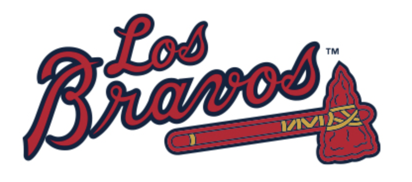 Chris Creamer  SportsLogos.Net on X: A closer look at Atlanta's Los  Bravos logo which they are *probably* wearing on their uniforms tonight   / X