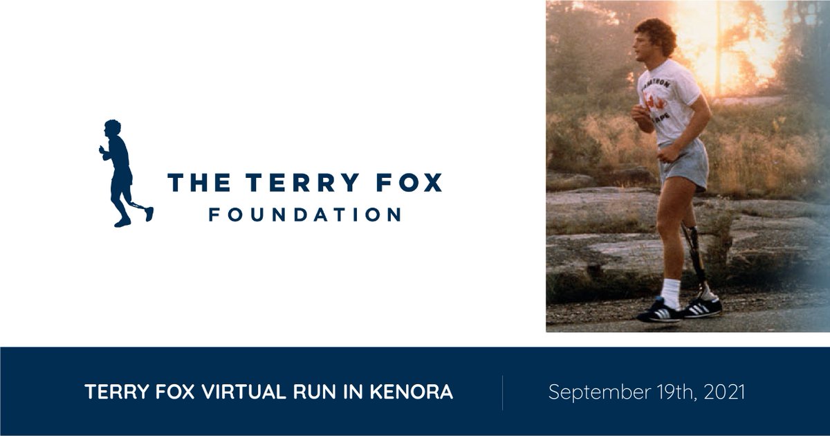 The 2021 Kenora Terry Fox Run is coming up on September 19th and once again this year it will be a virtual event. 😀

Register for or donate at ➡ terryfox.ca/terryfoxrun/ke…