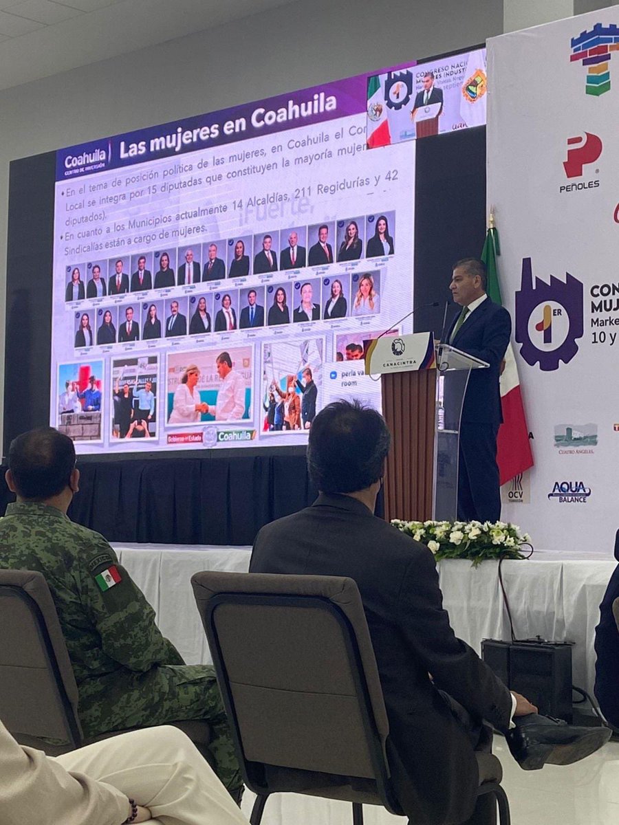 Agradezco la invitación de la Presidenta Nacional del Comité de Mujeres Industriales, Olivia Valadez, y del Presidente Nacional de Canacintra, <a href="/enoch_cfz/">Enoch Castellanos Férez</a>.