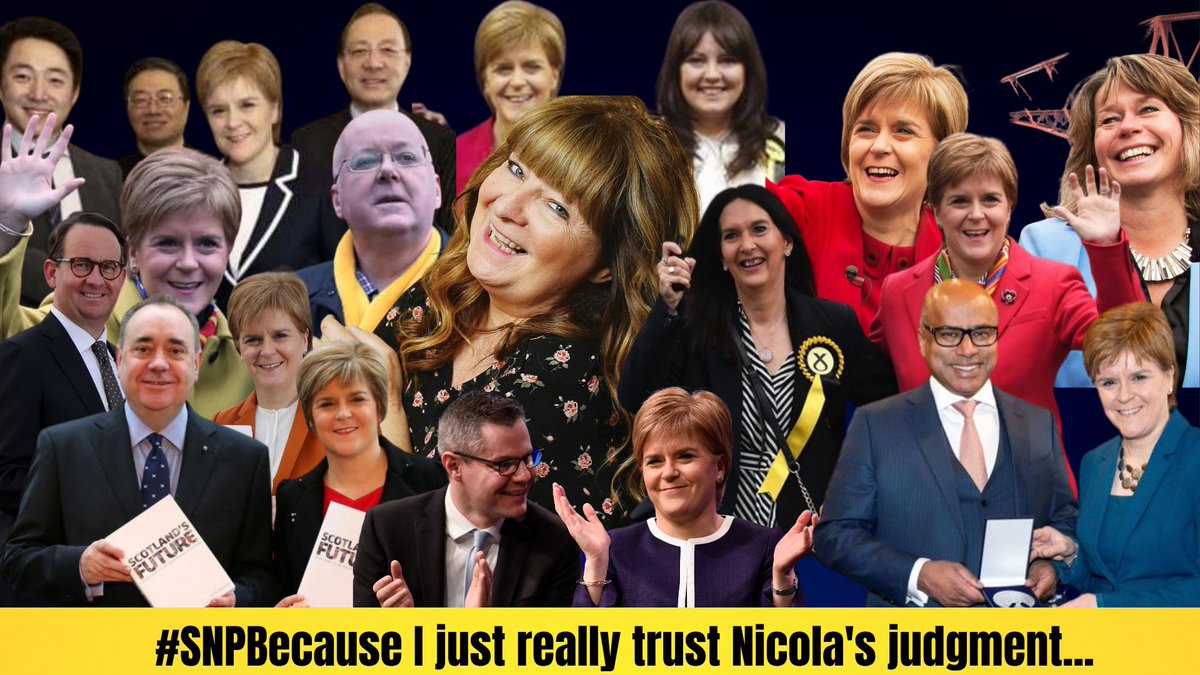 I'm #SNPBecause - I just really trust @NicolaSturgeon s judgement! 

#indyref23 #SNP21 #SNP #Indyref2