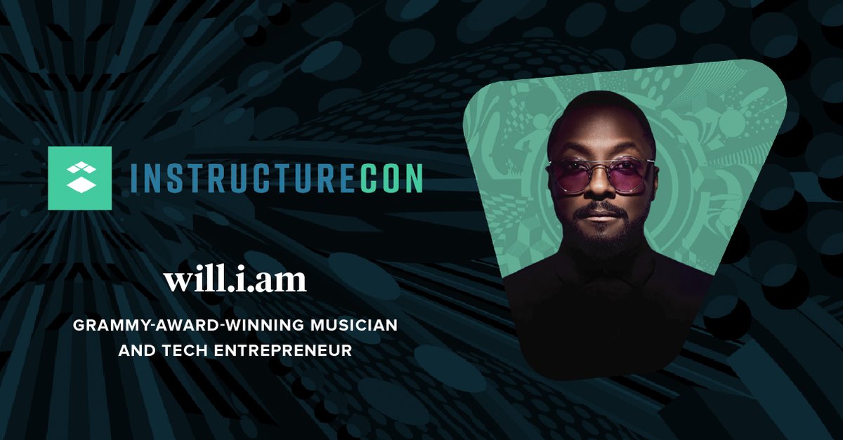 We're super stoked to announce the entrepreneurial and award-winning entertainer <a href="/iamwill/">will.i.am</a> as a featured keynote speaker this year at InstructureCon Online, happening October 7th! 

View the full event agenda and register now! 
#CanvasFam #CanvasLMS

bit.ly/2VzKody