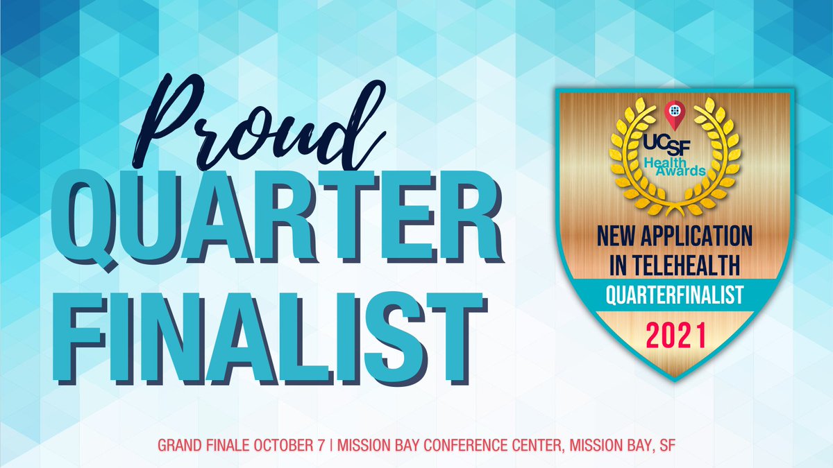 DrFirst is proud to announce we were selected from hundreds of companies as a quarterfinalist for @ucsfhealthaward! Join us on Zoom for the announcement Wednesday 9/15 at 4 p.m. PT ucsfhealthhub.com/awards/home #UCSFHealthAwards2021