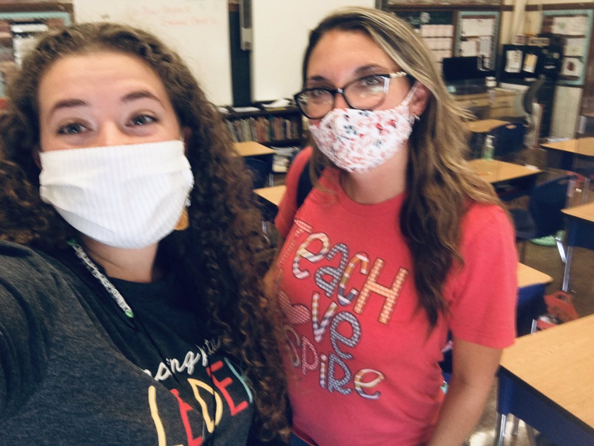 MsWarcholik's tweet photo. That’s a wrap on the first week! Loving teaching 3rd grade with my awesome co teacher! (The blurry photo basically sums up how I’m feeling at the end of this long week 😴) #firstyearteacher #coteaching https://t.co/cnVc3QZ3oM