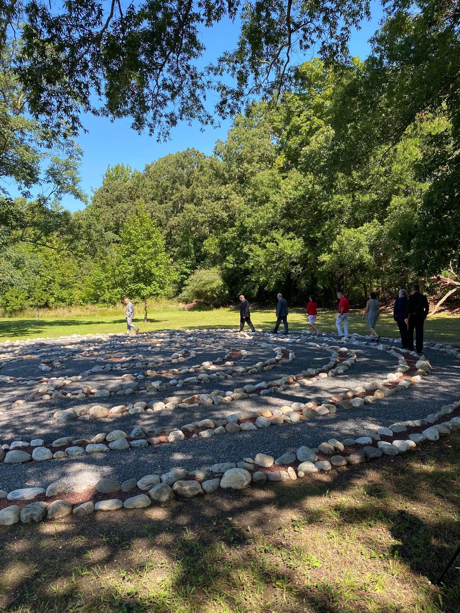 Our #Northfield campus celebrated the opening of its Community Peace Labyrinth today! Y.A.L.E. staff were joined by #AtlanticCo officials to commemorate the great work our students put in this past school year to plan, design &amp; build a walking Labyrinth. #YALESchoolRiseAndShine