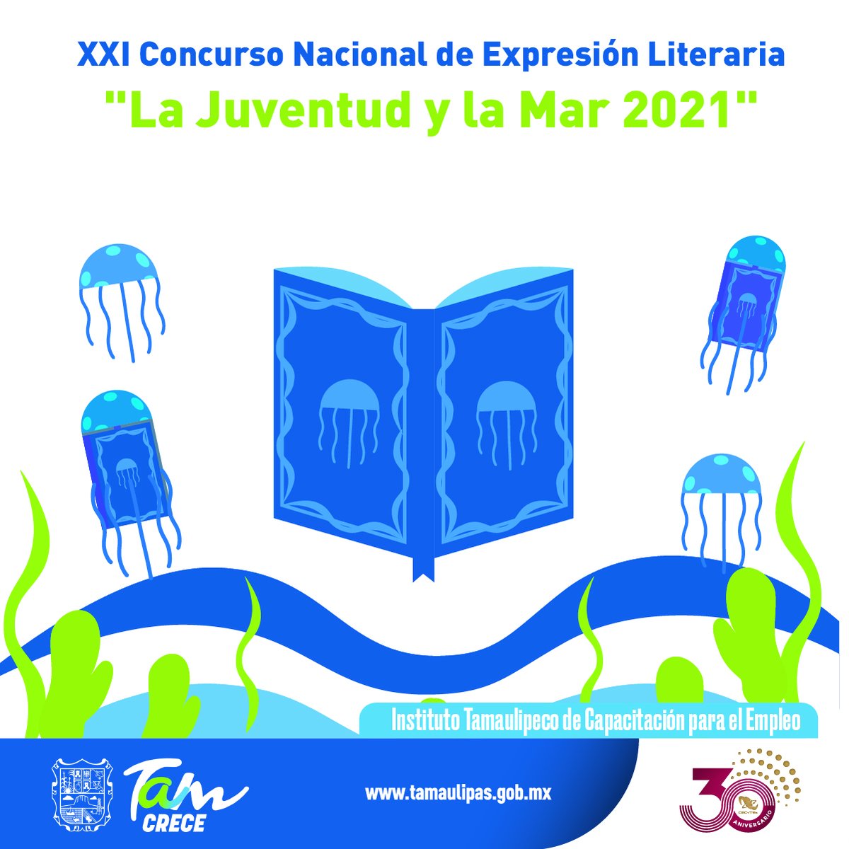 ITACETam's tweet photo. 📚 Invitamos a todos nuestros alumnos a participar en el Concurso Nacional de Expresión Literaria “La juventud y la Mar 2021”, Edición Virtual.

Aquí puedes consultar toda la información 👇

#TamEnAcción https://t.co/9pSIcxTf2t
