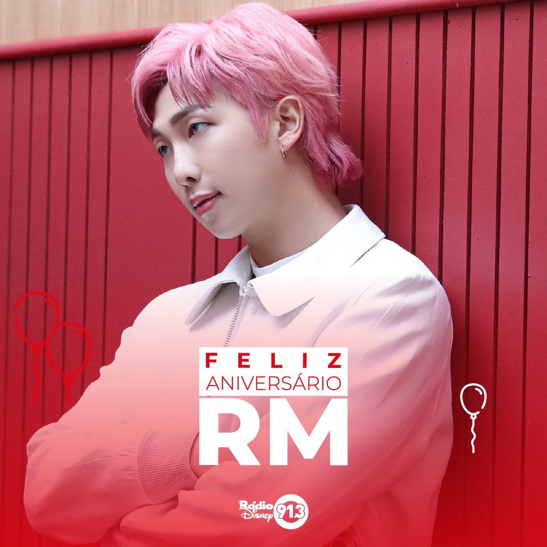 Hoje é dia de comemorar os 27 aninhos do RM! 🎂🥳🎉#NamjoonDay 🤩 
#BTS #RM #ARádioQueTeOuve #RádioDisney #RMBirthday #RMBday #NamjoonBirthday