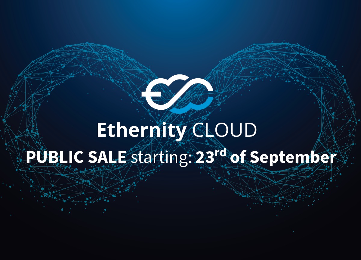 Ethernity_cloud's tweet photo. The highly anticipated Ethernity CLOUD Public Sale details have finally arrived! 

Starting Date 23rd of September
Total tokens for sale 150 000 000 ETNY.

Full Public Sale details: https://t.co/YTHFVGLdjb

#EthernityCLOUD #tokensale #crypto #ico #publicsale #blockchain https://t.co/5tKjUoqGSW